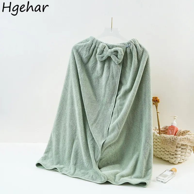 Wearable Portable Soft Water Absorbent Shower Towels Bow Sweet Cute Bathe Toalla Stretch