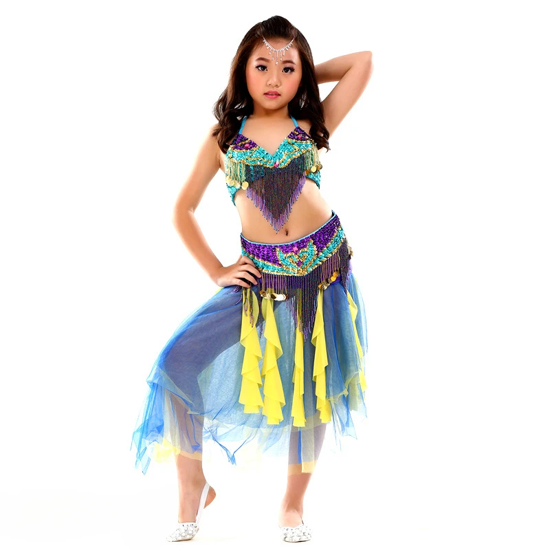 Детский костюм для выступлений танцовщицы живота танца девочек disfraz mujer