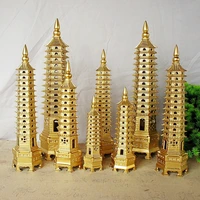 pure copper wenchang tower ornaments 9 layers 13 layers study desktop home decoration crafts decorations for home accessories