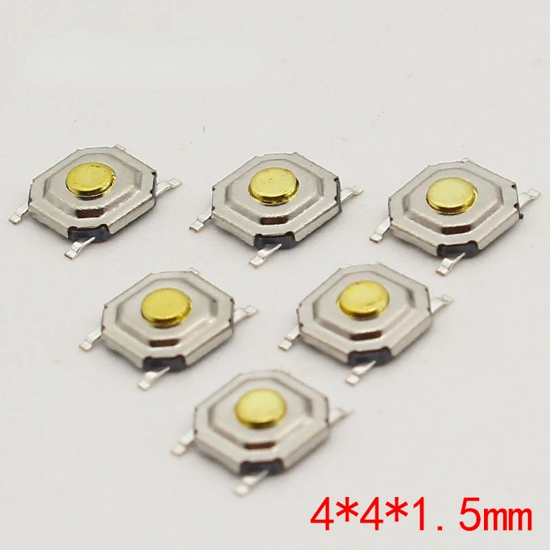 

100PC/Lot SMD 4*4*1.5MM 4X4X1.5MM Tactile Tact Push Button Micro Switch Momentary