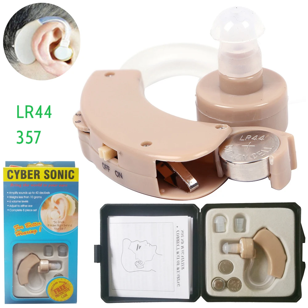 

Cost Effective Hearing Aids Primary Behind The Ear Impairment LR44 Button Battery Supplies for The Elderly