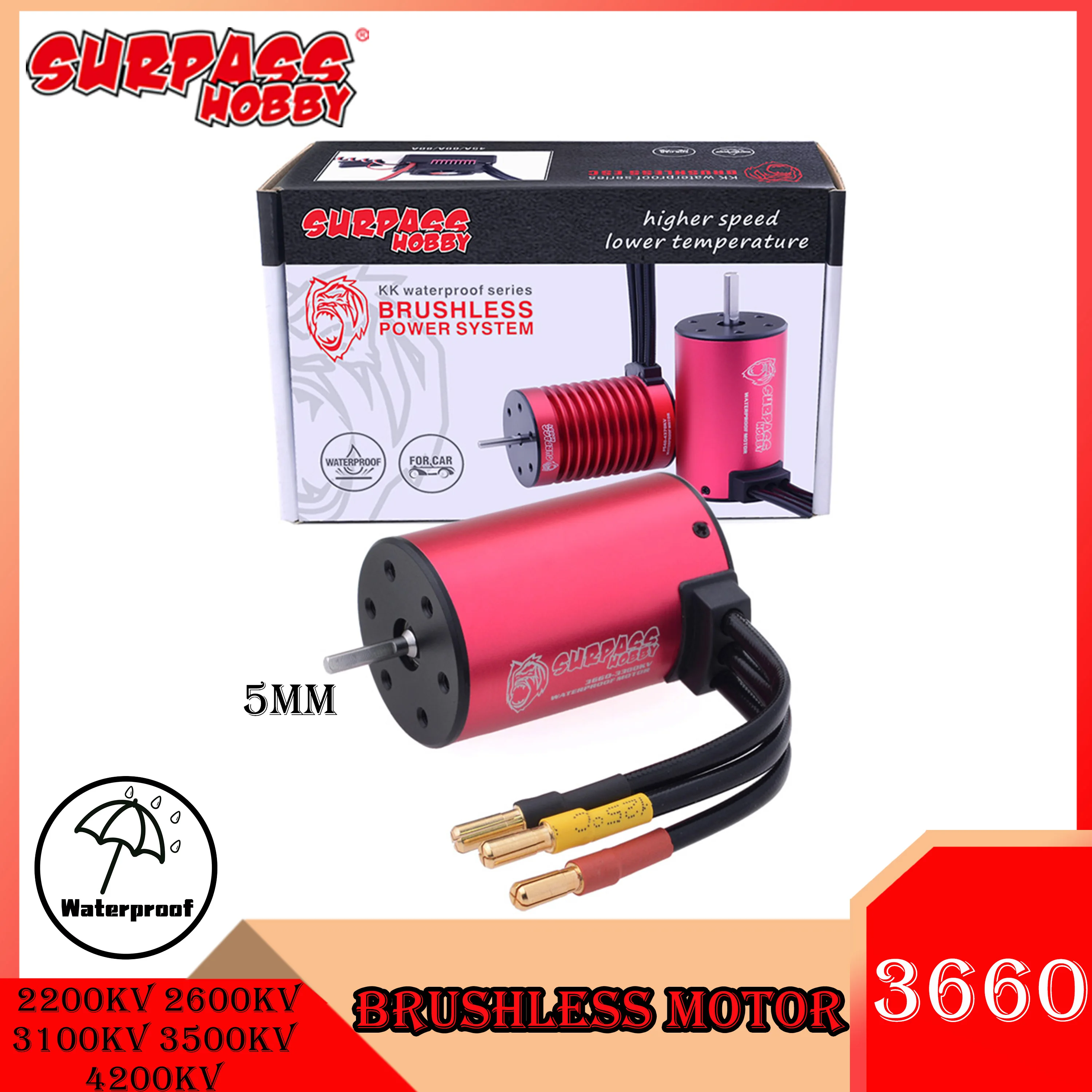 Водонепроницаемый бесщеточный двигатель SURPASS HOBBY KK 3660, 2200 кВ, 1/10 кВ, кв, КВ, кв, 60 А, 80 А, ESC для радиоуправляемых автомобилей GTR/Lexus 3S Водонепроницаемый бесщеточный двигатель SURPASS HOBBY KK 3660, 2200 кВ, 1/10 кВ, кв, КВ, кв, 60 А, 80 А, ESC для радиоуправляемых автомобилей GTR/Lexus 3S