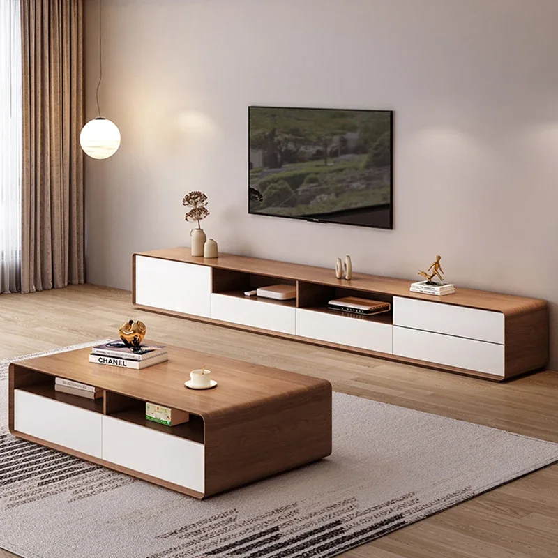 Журнальный столик скандинавская подставка для телевизора современная полка