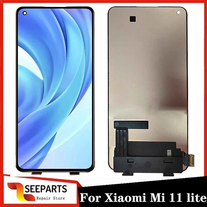 

ЖК-дисплей с сенсорной панелью в сборе для Xiaomi Mi 11 lite, дигитайзер для Mi11 Lite, M2101K9AG, ЖК-дисплей для Xiaomi mi 11 lite