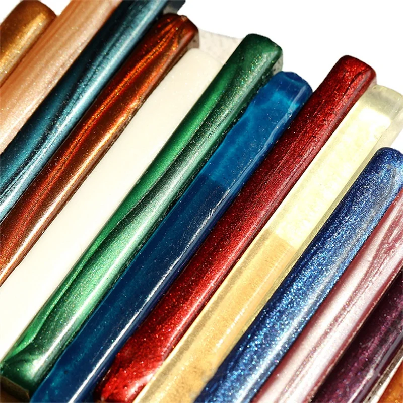 

Ceramic Wax Sticks Glitter Paint Translucent Wax Seal Stamp Aesthetics Wedding Vintage Craft Decor Card Making Tools Supplies