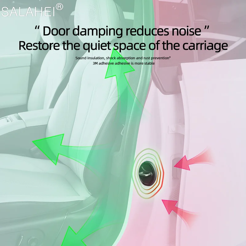 Автомобильная дверная Бесшумная амортизирующая Подушка силиконовая застежка