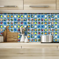 mosaic ceramic tile wall stickers set of 18 19 decorative surface coated ceramic tile stickers kitchen tiles