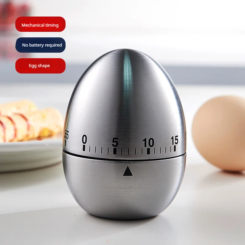 

1pc Creative Mechanical Kitchen Egg Timer 60 Minutes for Cooking Shower Study Stopwatch Alarm Clock Timing Baking Reminder Tools