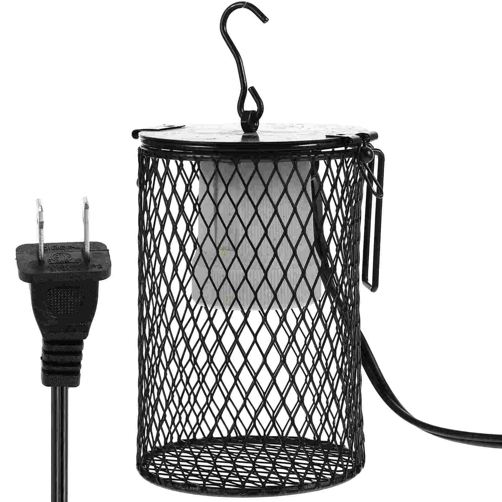 

Reptile Lamp Light Cover Heating Lampshade Heat Shade Preservation Tank Habitat Guard Heatersupplies Basket Accessory Rack