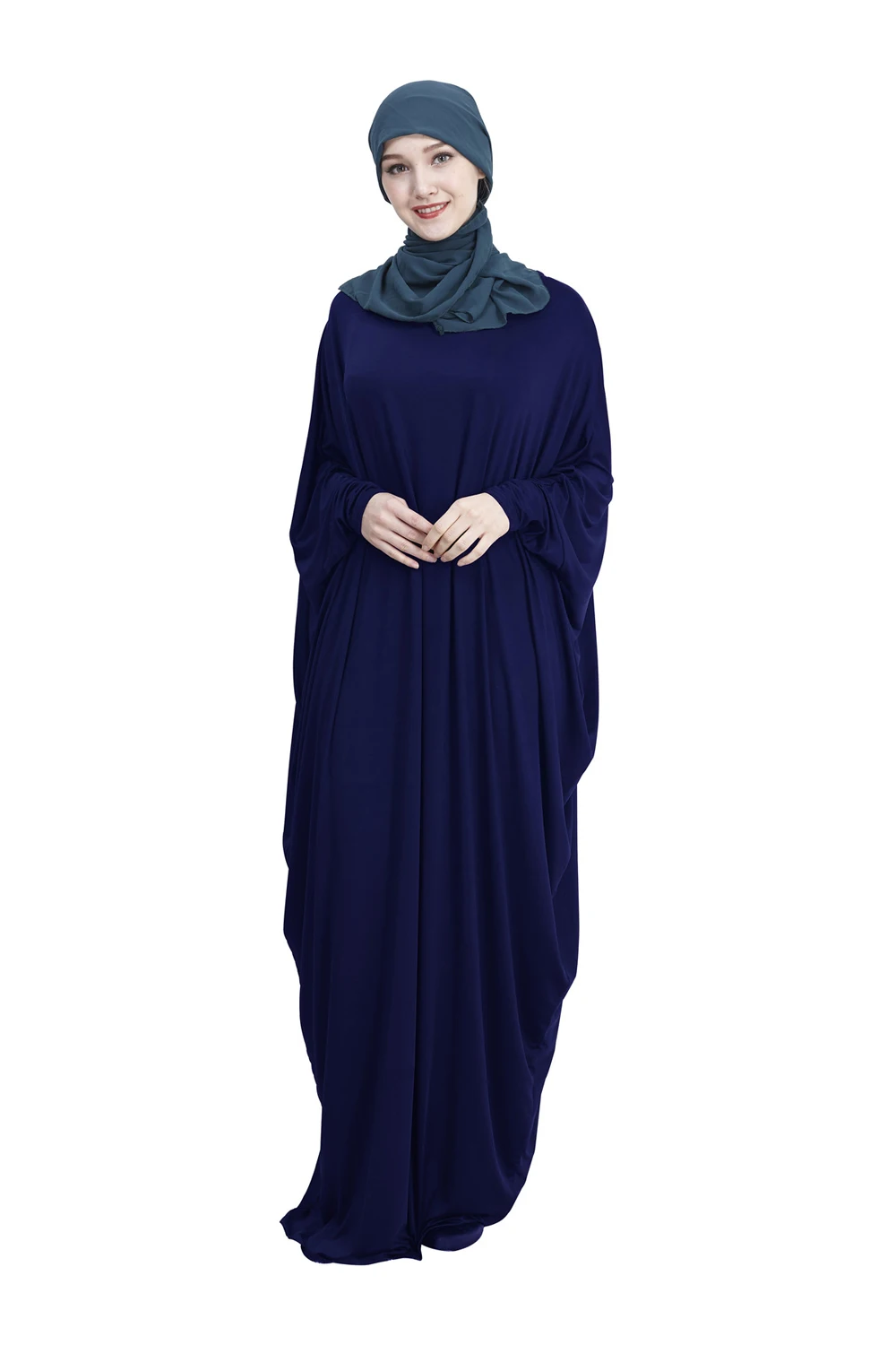 Hooded Hijab Dress Ramadan One Piece Prayer Robe Muslim Women Khimar With A Hood Solid Color Islam Dubai Turkey Clothes