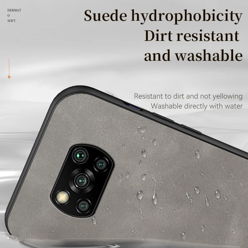 Роскошный чехол из овечьей кожи для POCO X3 F4 C40 M3 M4 M5 X5 Pro задняя крышка Xiaomi Mi Mix 2 2s 3 4