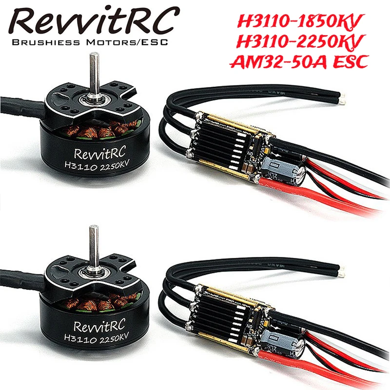 Бесщеточный двигатель гусеничный 50A 3110 2250KV H3110 AM32 ESC бесщеточная радиоуправляемая