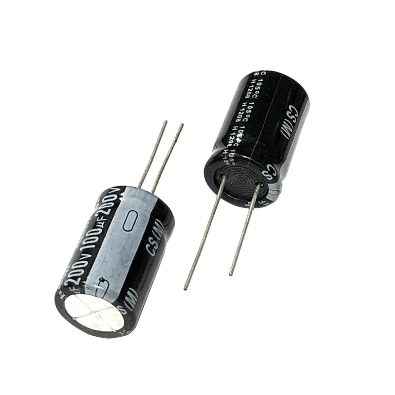 Фото 200v100uf 16x25mm Алюминиевый электролитический конденсатор 200v 100uf 200wv 200vdc 100mf 100mfd 22uf 33uf 47uf 68uf 220uf 330uf 200v №1