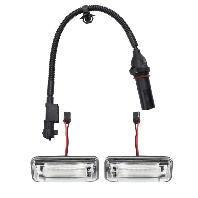 

2 комплекта автомобильных аксессуаров: 1 комплект светильник ных ламп для номерного знака и 1 шт. новый черный Датчик положения коленчатого в...