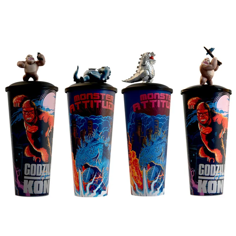 

Godzilla vs K0ng Movie Topper Cup 22oz Theater Exclusive Wtih Styling Cup Gifts Cinema Collectibles Doll Cup Gifts