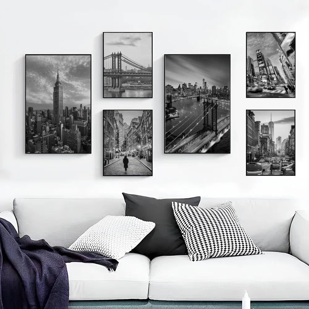 Классические постеры с фильмами Нью-Йорка винтажные наклейки для декора комнаты