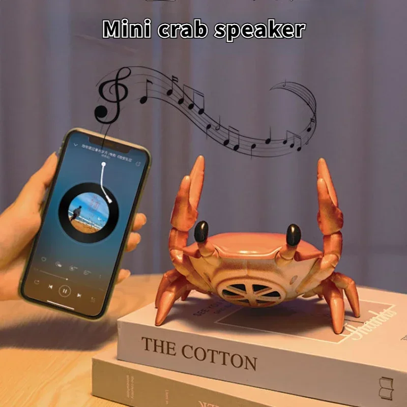 

Creative Crab Wireless Bluetooth Speaker Mobile Phone Stand Small Audio Subwoofer Portable Speaker