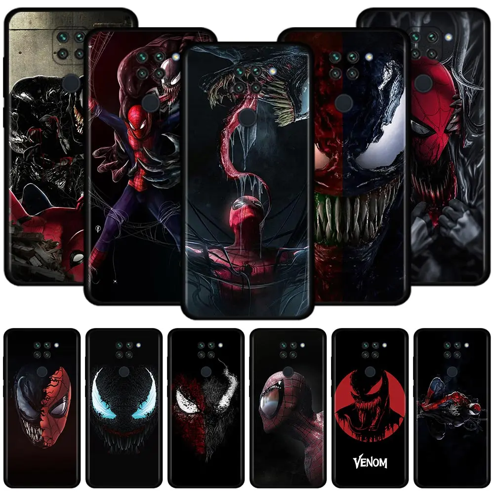 

Marvel Venom 2 Spiderman symbiote transformation For Xiaomi Redmi Note 9S 9T 9 8T 11 10 8 Pro for Redmi K40 10C 10 9A 9C 9 Coque