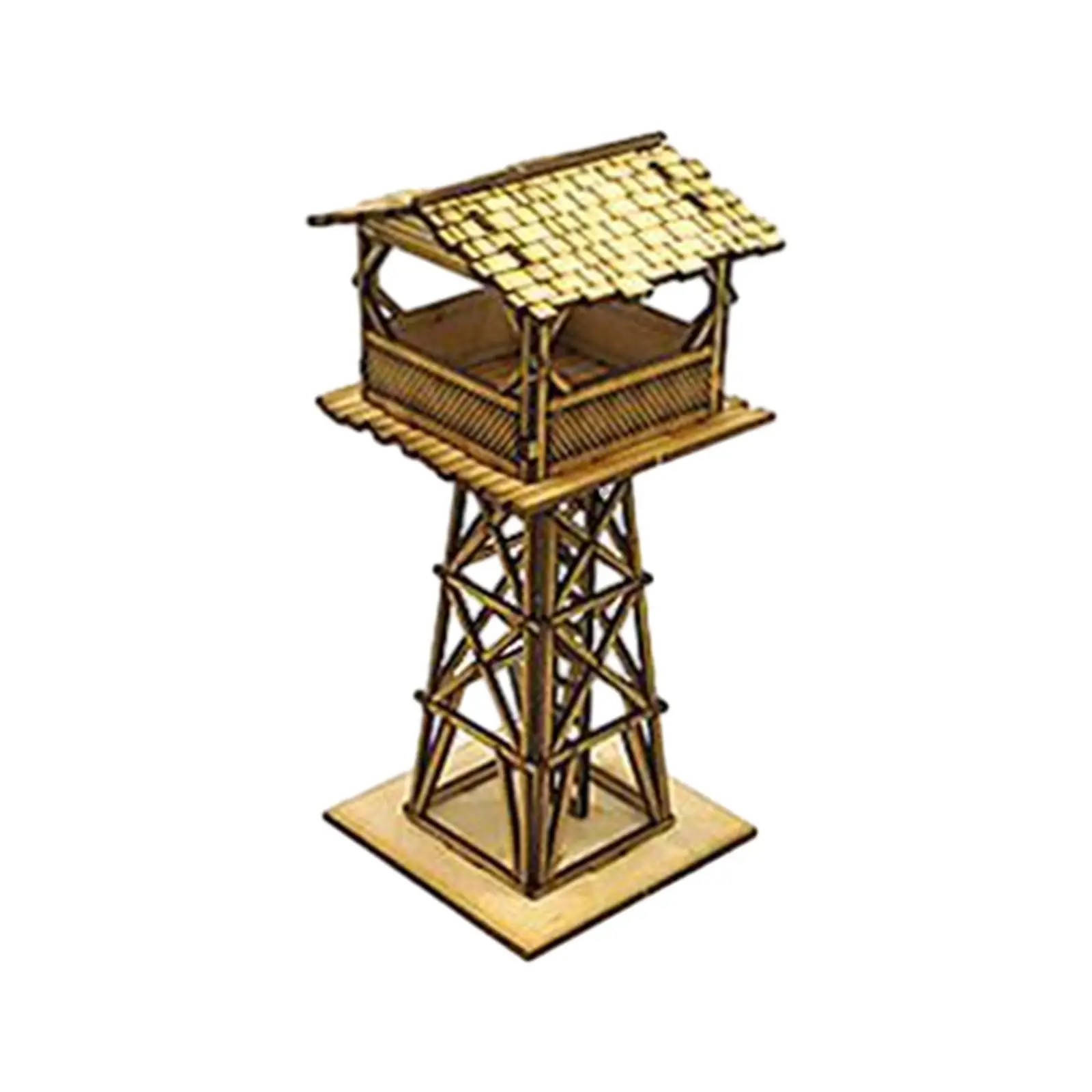 

1:72 Scale Lookout Tower Building Model Kits Layout Scenery DIY Assembly Kits for Sand Table Accessory Diorama Micro Landscape