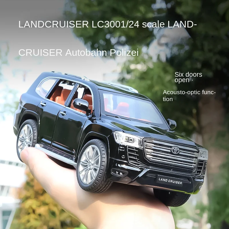 Модель автомобиля Toyota LAND CRUISER LC300 1:24 модель внедорожника из сплава литая