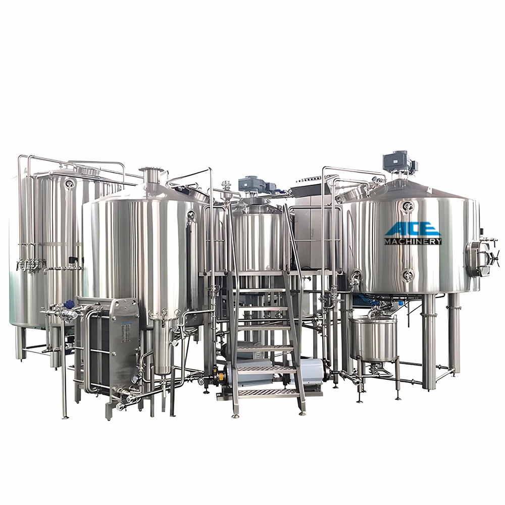 

10Bbl Electricity Steam Heating Brewhouse 1000L With Cip Machine For Whole Setup Brewery Equipement