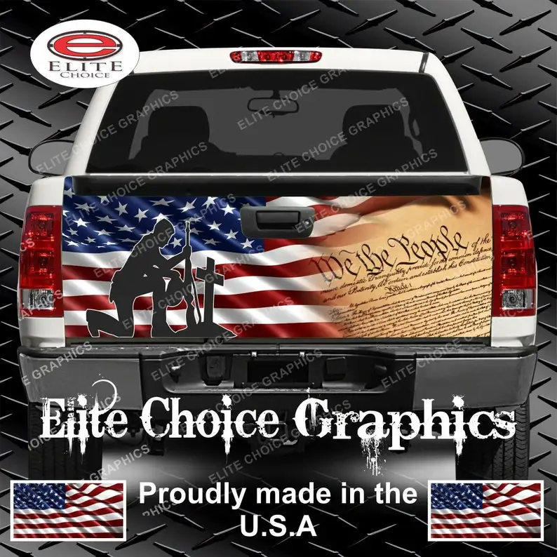 

Патриотическая Констанция флаг грузовик задняя дверь оберточная виниловая графическая Наклейка оберточная