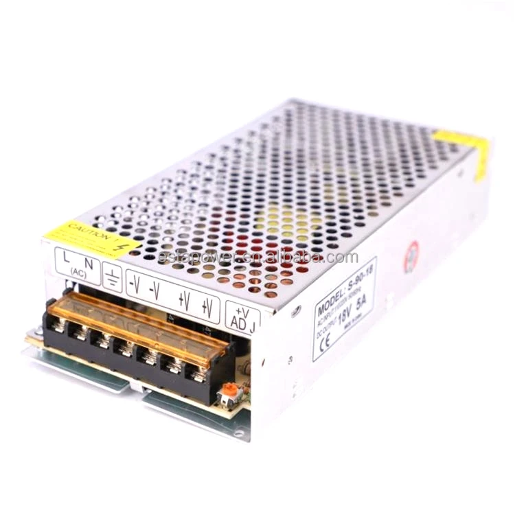 

S-90-18 Switching Power Supply 18V5A 90W Centralized Power Supply Monitoring/billboard /LED DC Voltage Regulator