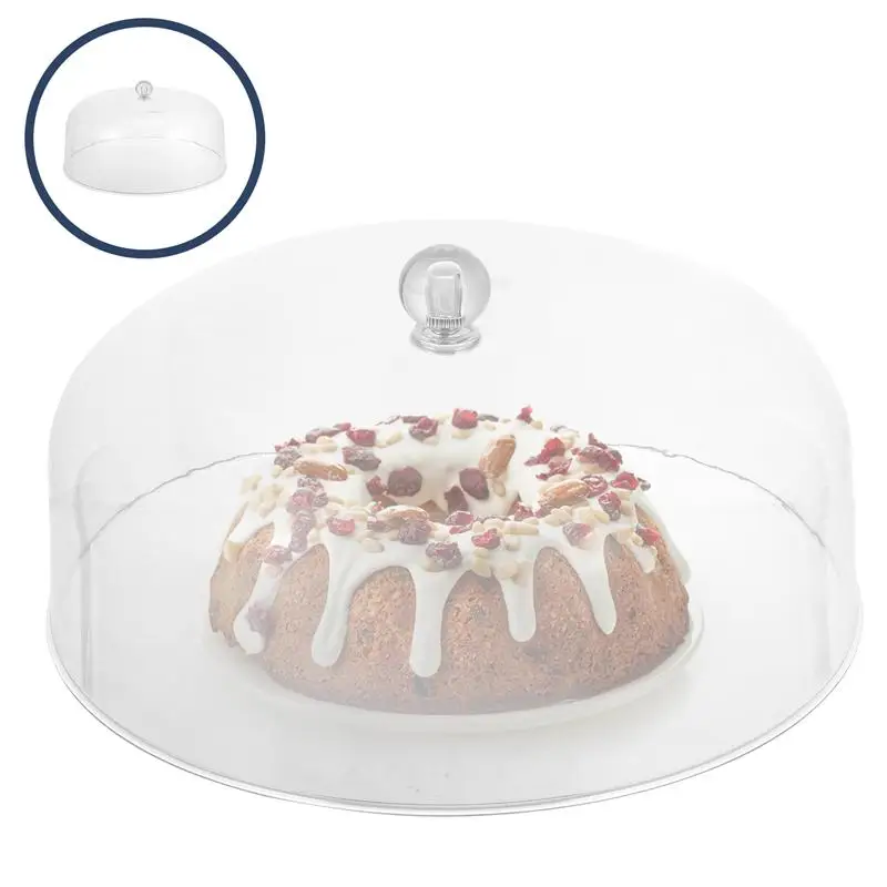 

Крышка купольная для пирожных десертов стеклянная прозрачная пластиковая подставка для выпечки сыра Прозрачная крышка-колокол