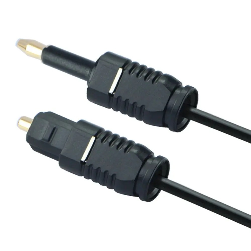 Цифровой позолоченный оптоволоконный кабель Toslink 3 5 мм SPDIF Line Аудиокабель для