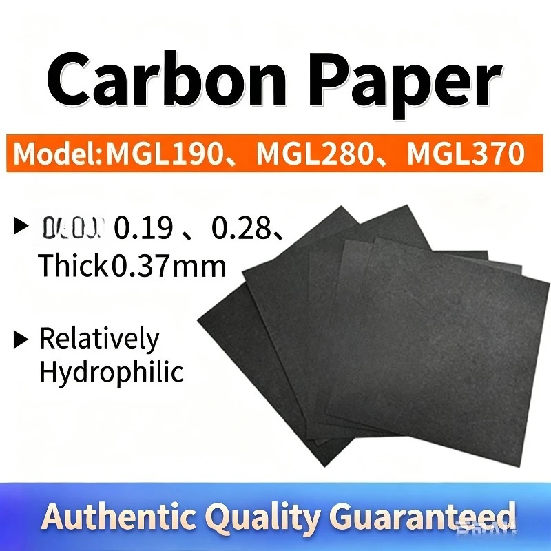 Фото MGL190 MGL280 MGL370 Проводящая углеродная бумага, относительно гидрофильная GDL для электродов батарей №1
