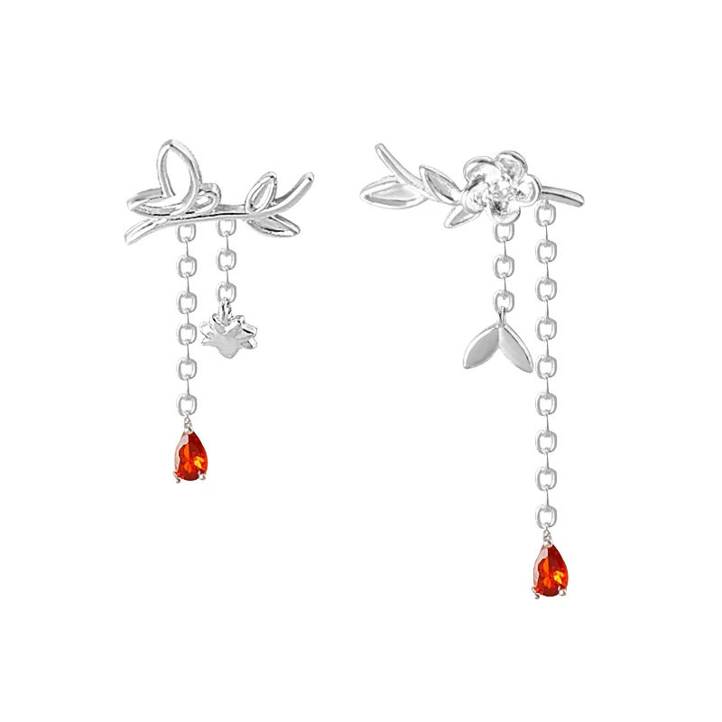 

Anime Tian Guan Ci Fu Earrings Hua Cheng Xie Lian Cosplay Ear Studs For Women Couples Flower Jewelry Props Accessories Gifts