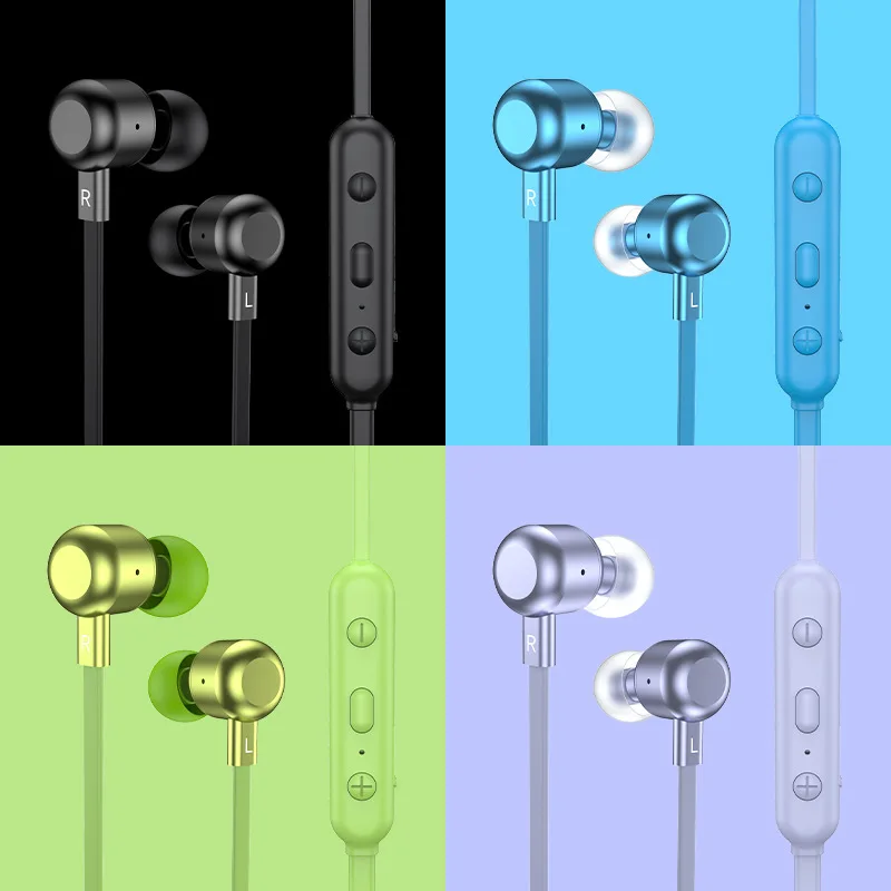 Bluetooth 5.1 беспроводные наушники с Mircophone портативные шейным ободом Спортивная