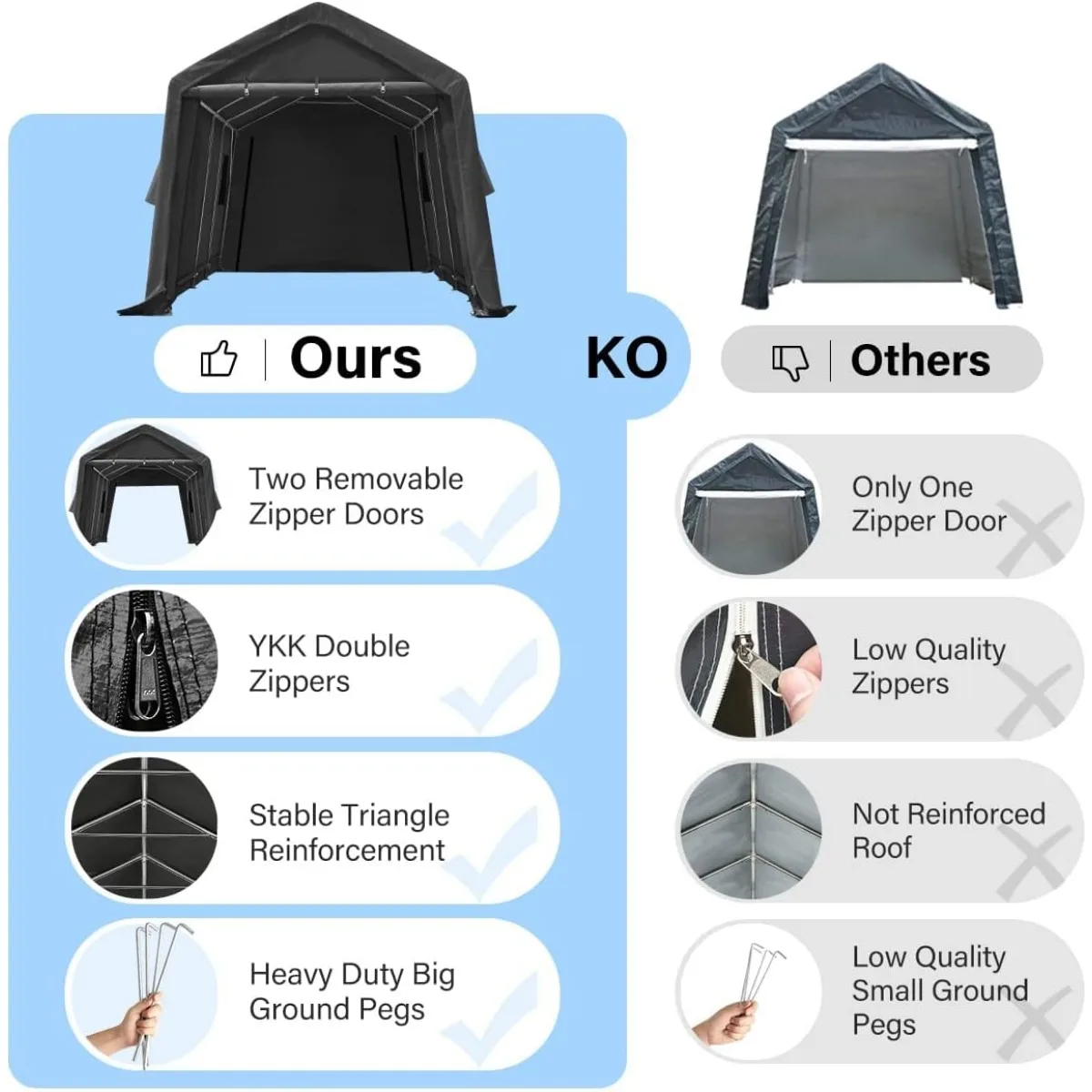 10x20 футов сверхмощный навес для палатки на открытом воздухе противоснежный