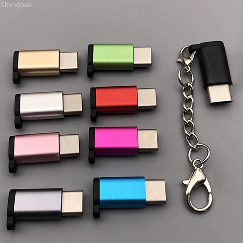Металлический разъем Micro USB к C для Xiaomi Redmi Note 8 7 Mix Alpha mi 9 6 Microusb Otg Type Usbc адаптер