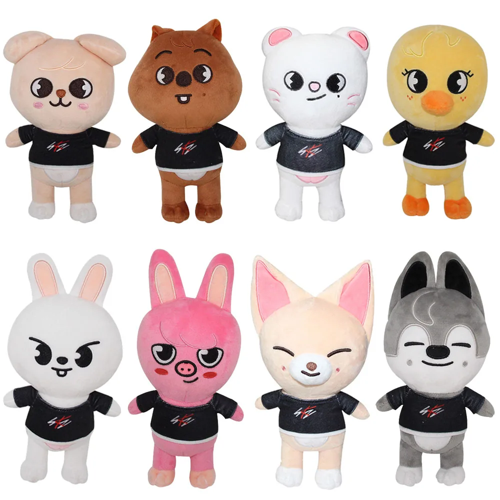 

20cm Skzoo Plush Toys Stray Kids Cartoon Stuffed Animal Plushies Doll Kids Fans Toy Gift Stuffed Doll Cute Toy Peluches Pulpos