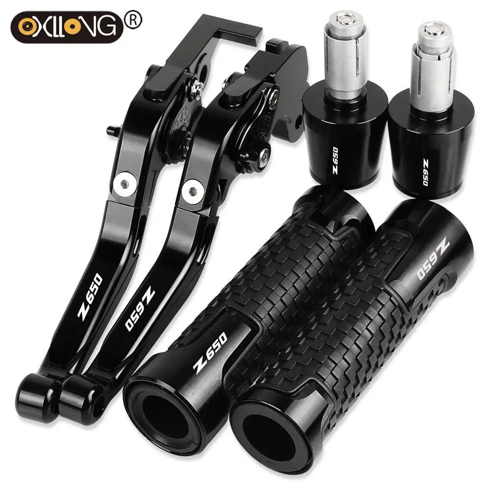 

Motorcycle Brakes Tie Rod Handbrake Brake Clutch Levers Handlebar Hand Grips ends For KAWASAKI Z650 2017 2018 2019 2020 2021
