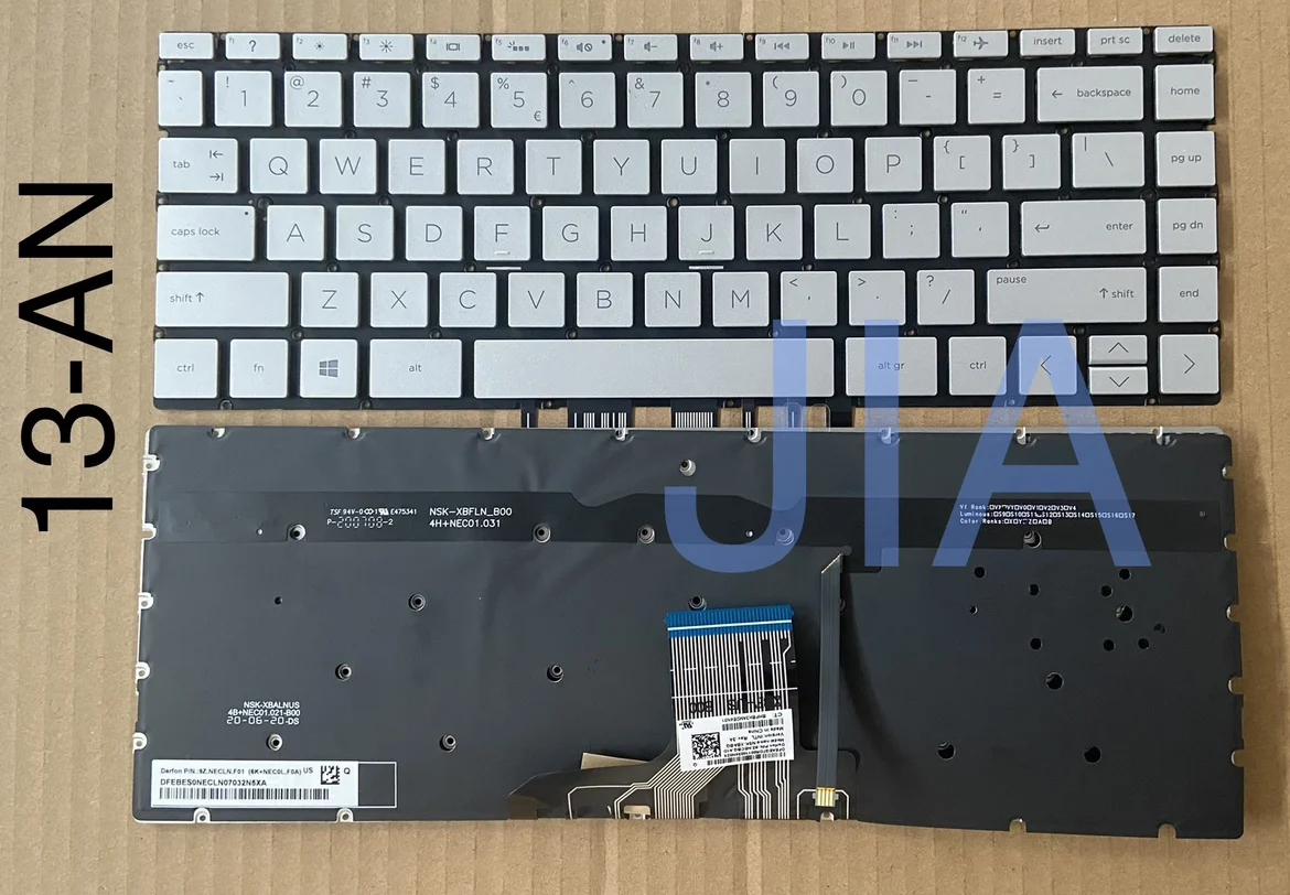 

New For HP Spectre x360 13-AC 13-AC000 13-AC033DX 13-AC040CA 13-AE 13-AW 13-AN Keyboard US With Backlit Silver No Frame