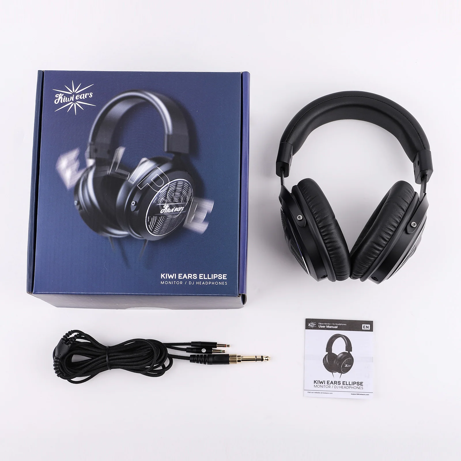 Предварительный заказ Наушники с динамическим драйвером Kiwi Ears Ellipse Studio-Grade, удобным дизайном и съемным кабелем (art.: 3920cbc2b012a) - 3920cbc2b012a