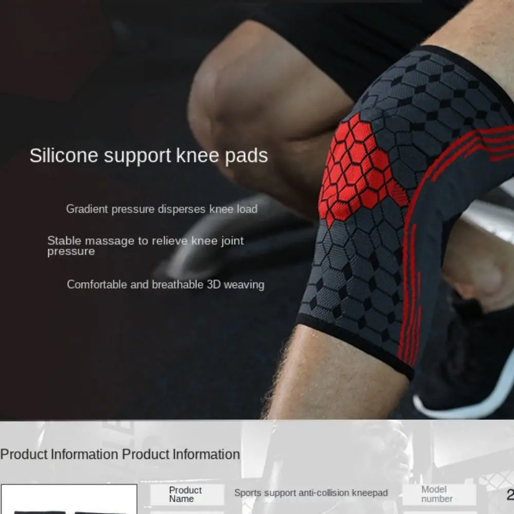 

Спортивная компрессионная фитнес эластичная нейлоновая накладка на колено поддержка артрита рельефная повязка на колено
