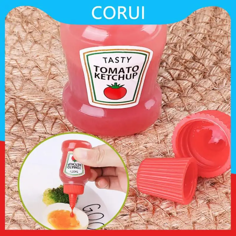 

2/3pcs Ketchup Bottle Portable Salad Dressing Container Oil Dispenser With Lid Squeeze Bottle Kitchen Gadgets Mini Spices Bottle