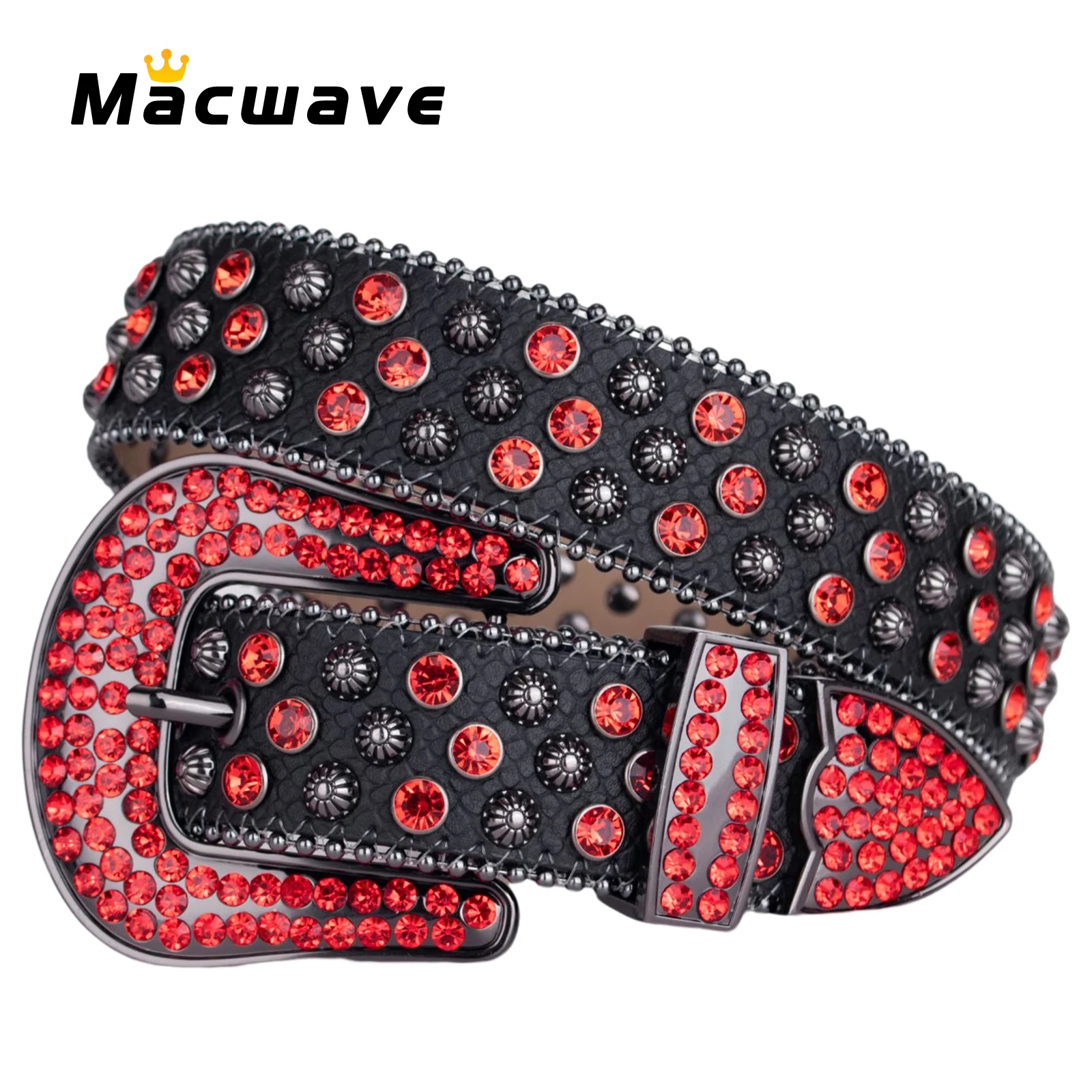 Luxury Strap Diamond Western Gothic Style Crystal Band Belt Cowgirl Rhinestone Belt Women Men Accessories Cowboy Jean