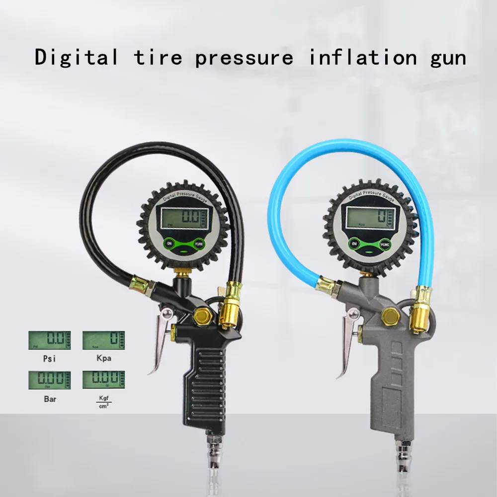 

200PSI Car Tire Air Pressure Inflator Gauge LCD Display LED Digital Backlight Vehicle Tester Inflation Monitoring Manometer