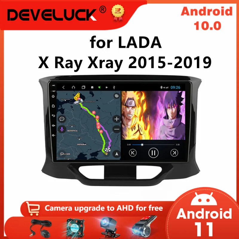 

Android 10 2 Din Car Radio for LADA X Ray Xray 2015 2016-2019 Multimedia Video Player 4G WiFi Navigation GPS autoradio Head Unit