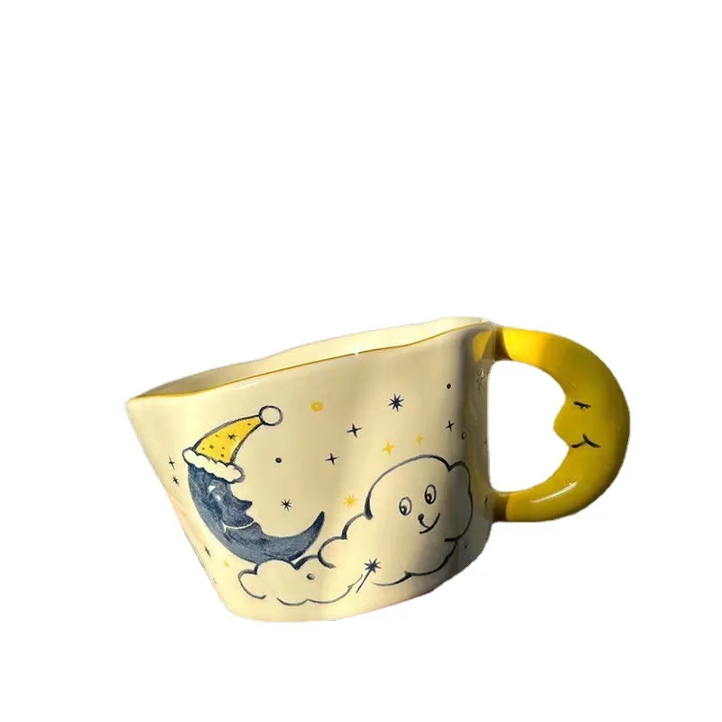 

Чашки для завтрака, кофейная чашка, чайная кружка, кружки, керамический кофе, милая дорожная посуда для напитков, для кухни, столовой, бара, д...