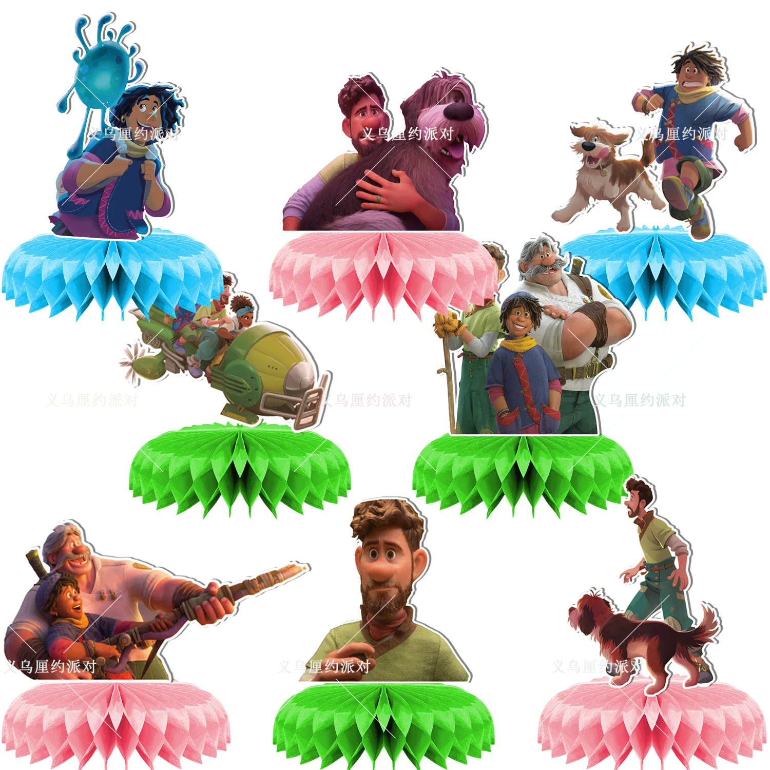 

8 шт., бумажные сотовые шарики из мультфильма «странный мир»