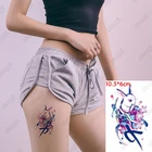 Мультяшная водостойкая временная татуировка, наклейка, цвет Ukiyoe, милый кролик, для детей, для девочек, татуировка, передача воды, искусственная кожа для мужчин и женщин