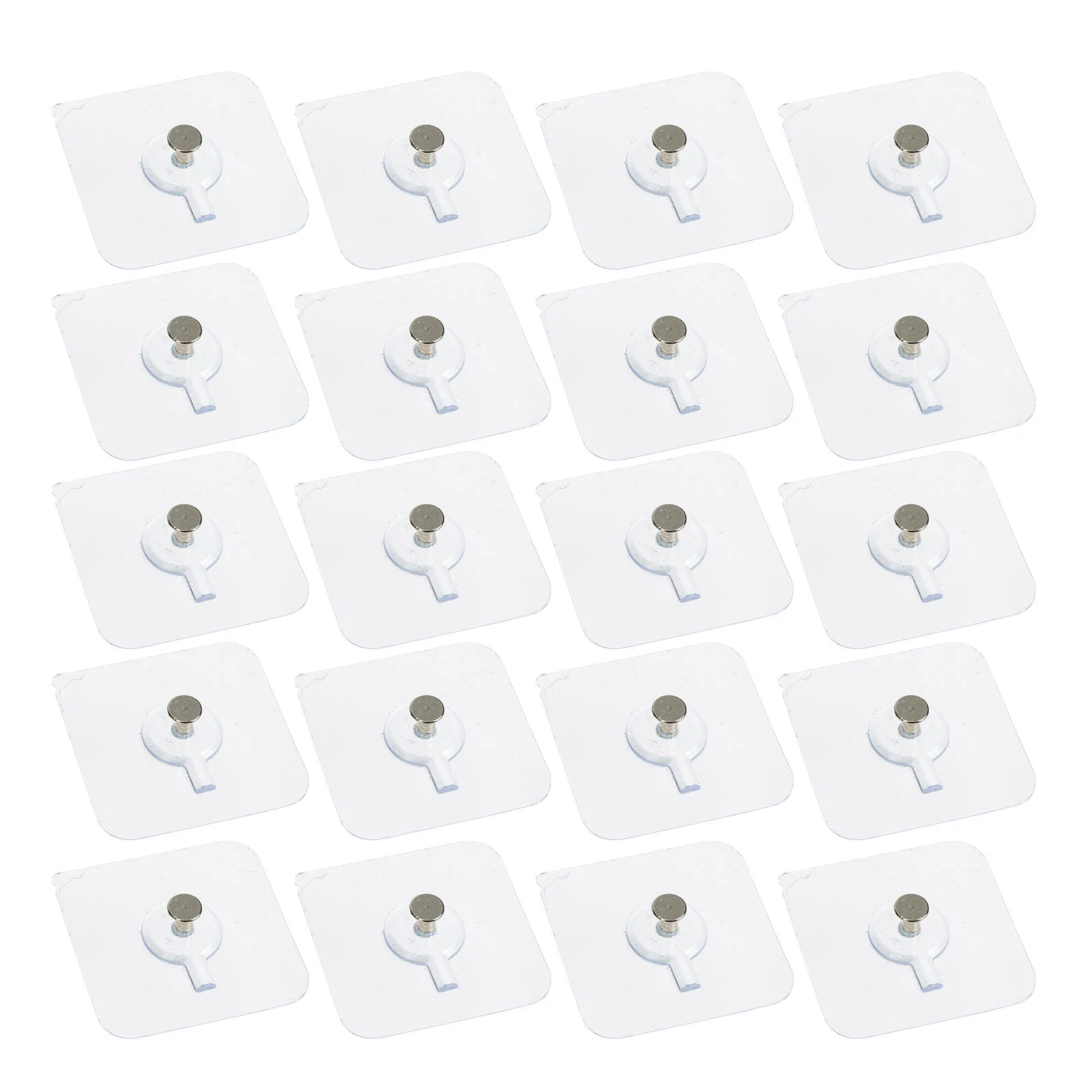 

20Pcs Hanging Nails Wall Hanging Hooks Self-adhesive Screw Stickers Wall Hangers for Kitchen