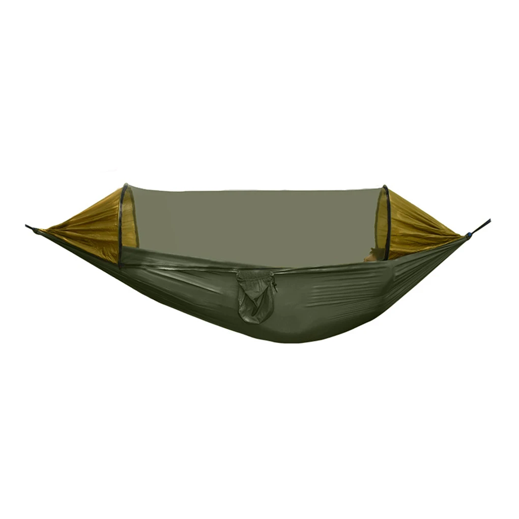 

Hammocks 280 140cm Camping Hammock Multifunctional Sunshade Mosquito Proof Outside Quick Opening Hanging Chair Hiking Gear