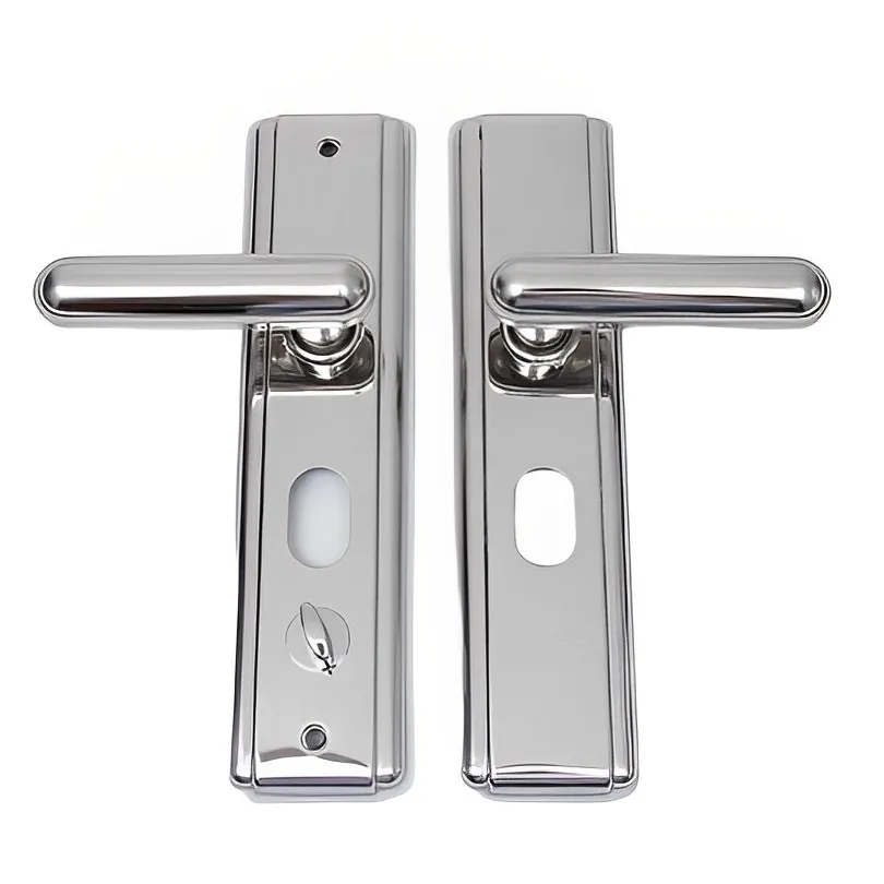 Купи Universal Aluminium Alloy Door Handle Security Door Handle Pair Lock Thickened Panel Handle Door Lock Household Door Hardwares за 1,699 рублей в магазине AliExpress