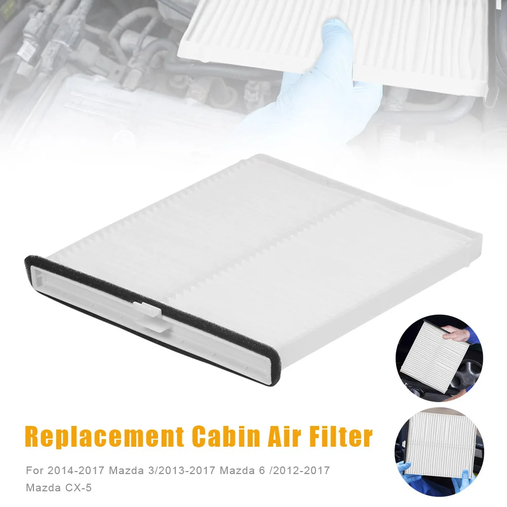 

SALE Cabin Air Filter For 2014-17 Mazda 3 2013-17 Mazda 6 2012-17 Mazda CX-5 White Car Accessories Auto Replacement Parts